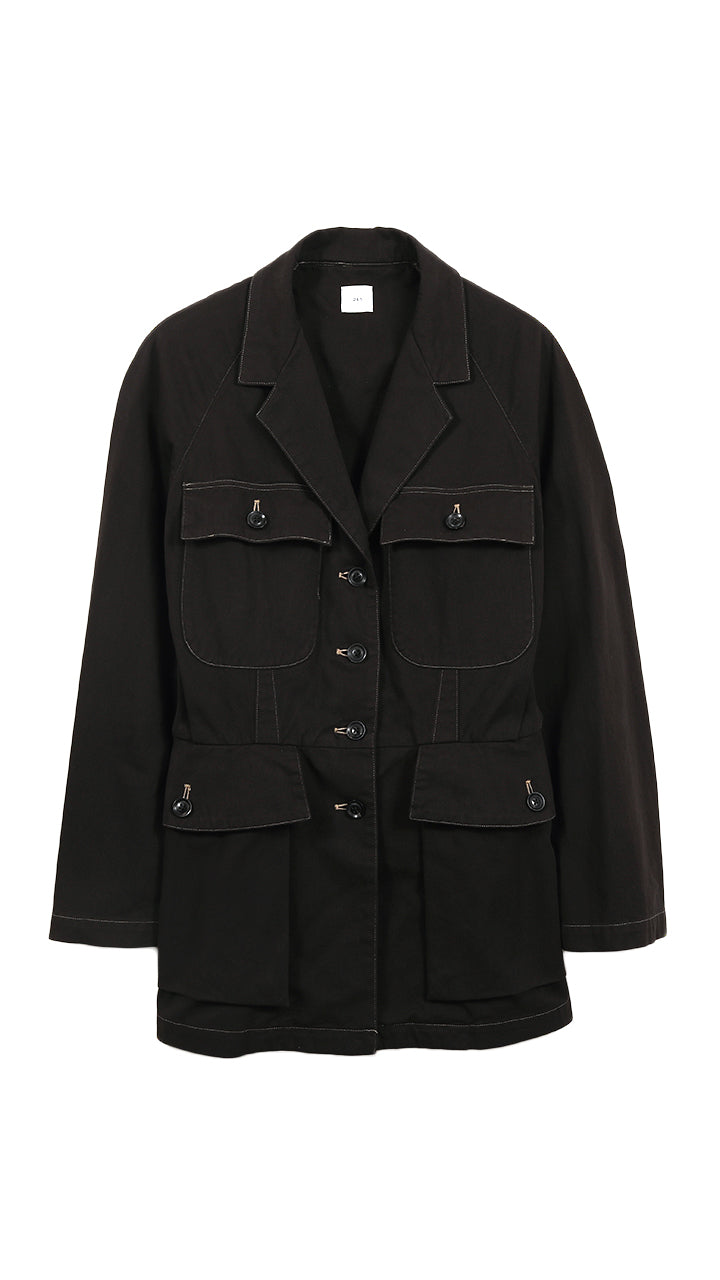 diorama twill shape officer jacket