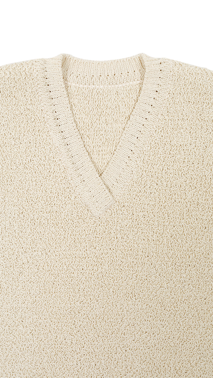 silk pearl knit vest