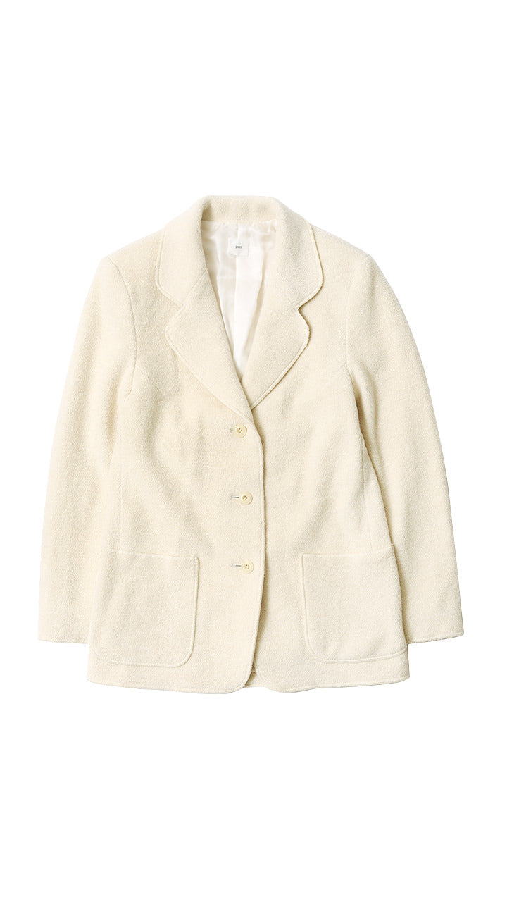 w/ca pile tailored jacket