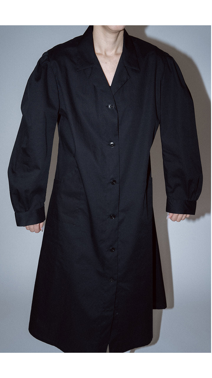 cotton poplin puff one-piece