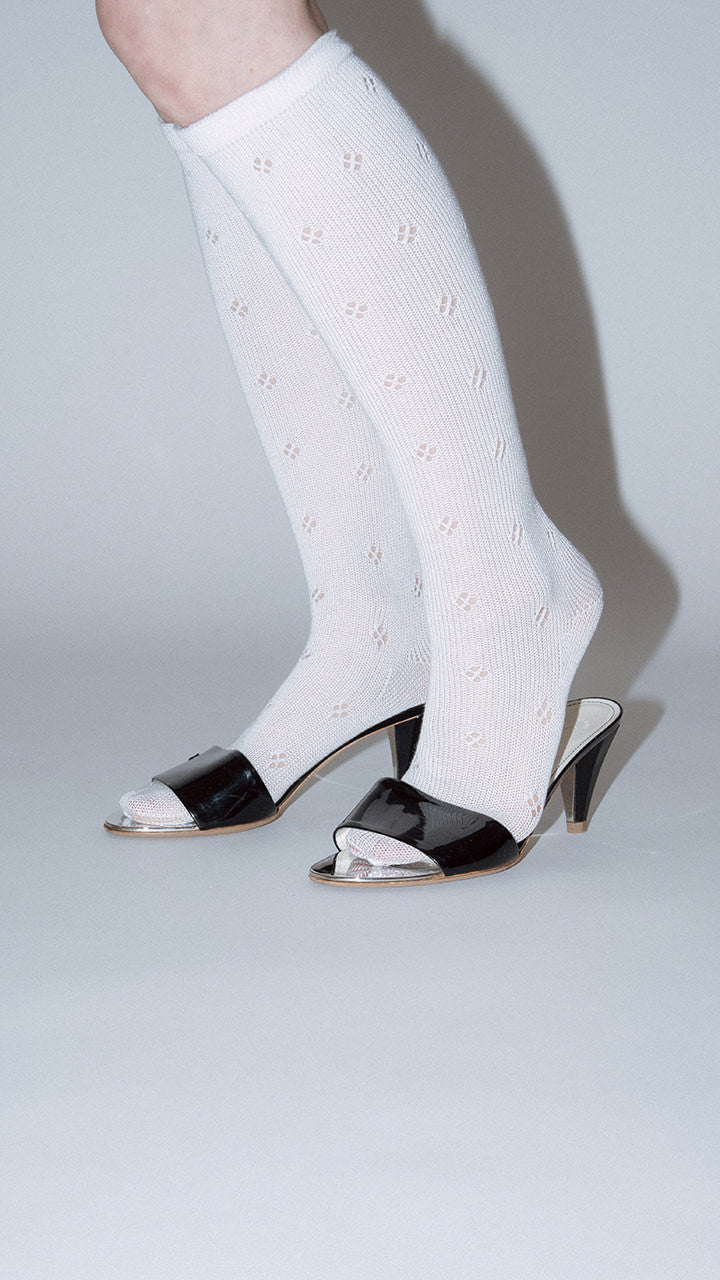 flower basque socks