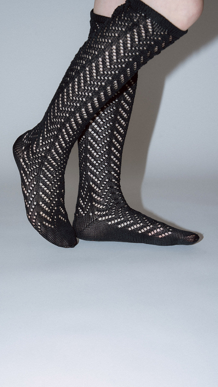 mesh basque socks