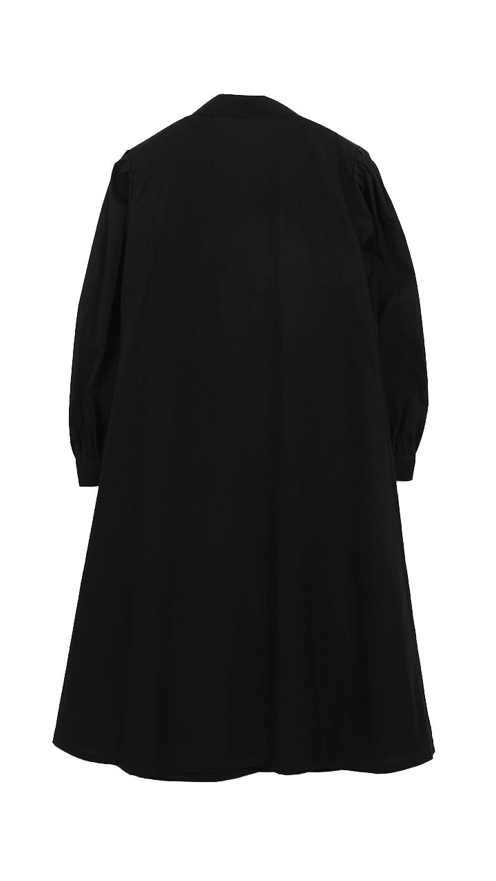 cotton poplin puff one-piece
