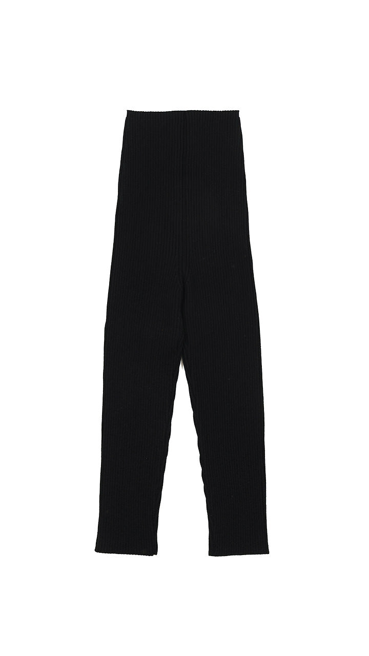 pan rib knit leggings