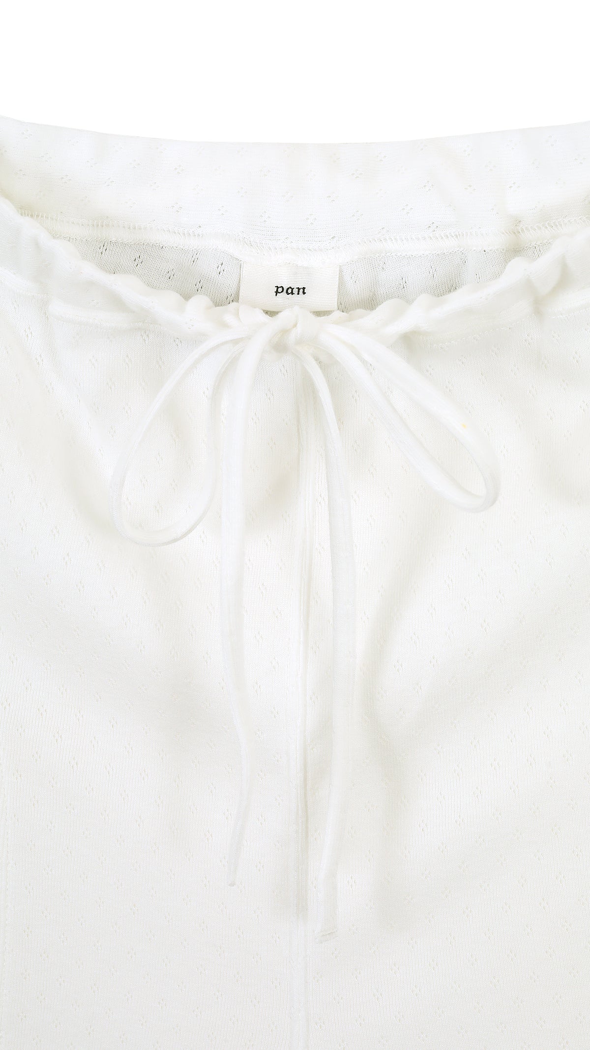 eyelet mesh flare pants