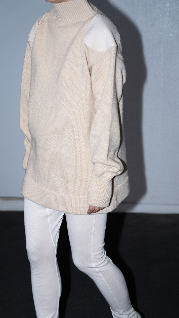 merino wool shoulder knit