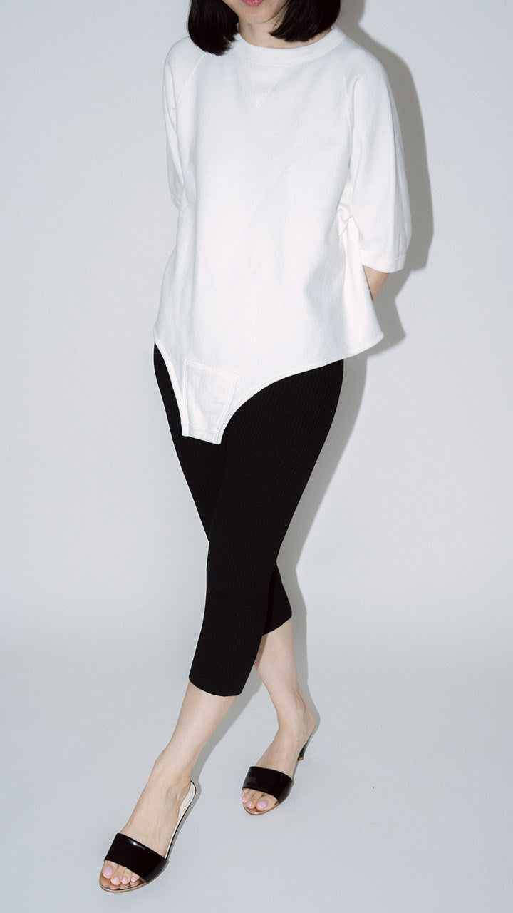 half sleeve tail sweat