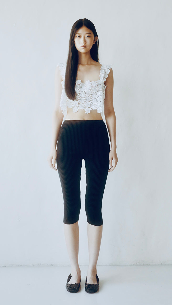 pan rib knit leggings