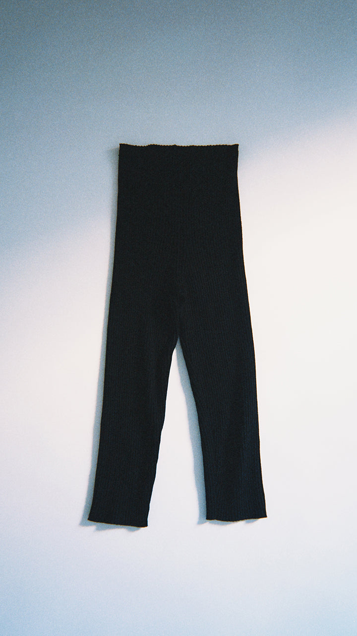 pan rib knit leggings