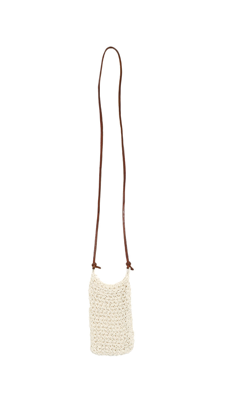 silk pearl knit bag