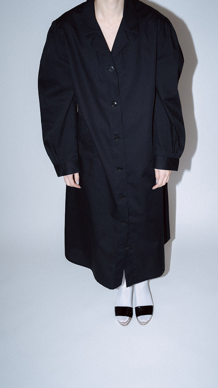 cotton poplin puff one-piece