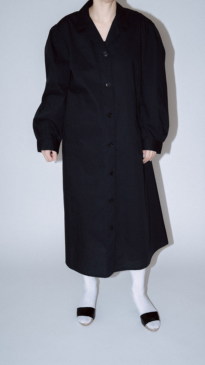 cotton poplin puff one-piece