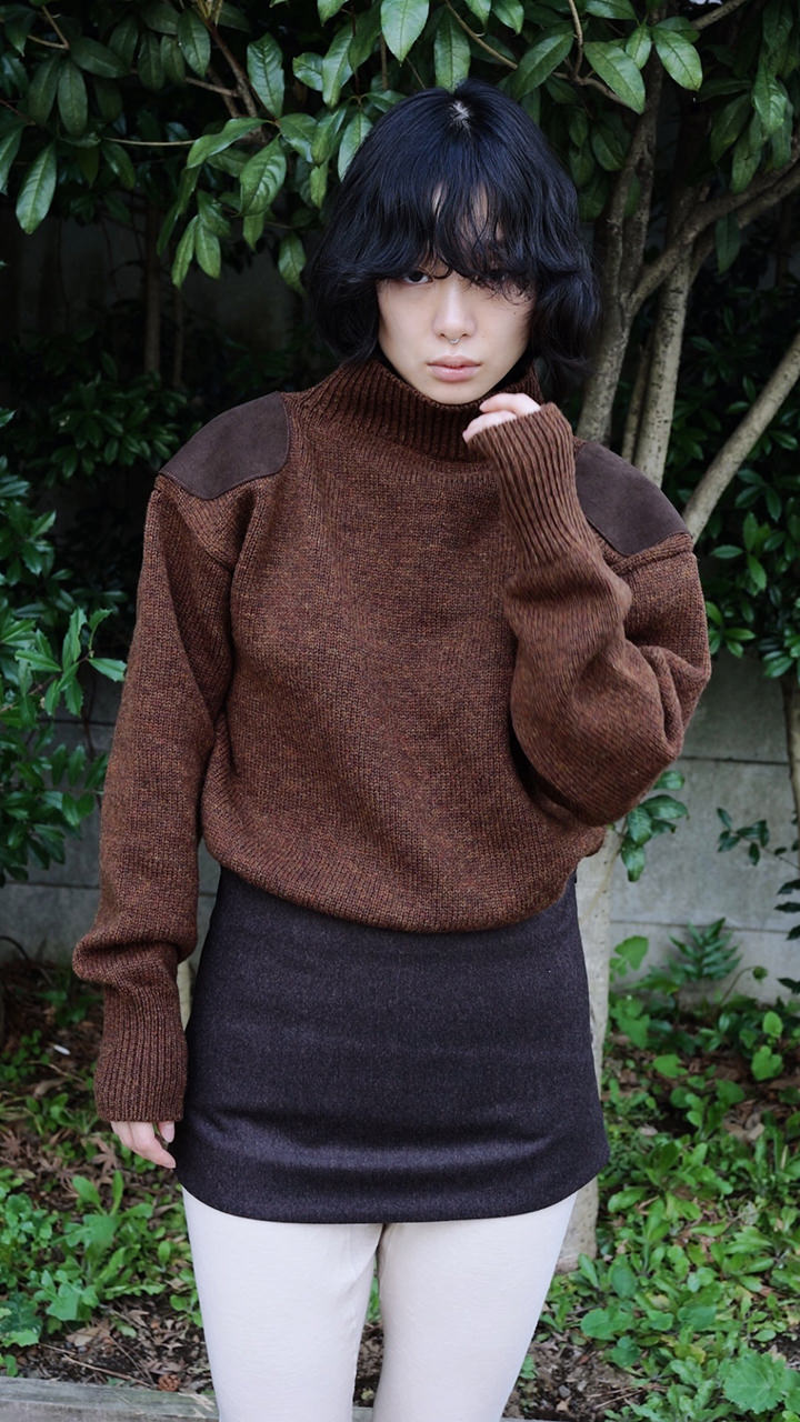 merino wool shoulder knit