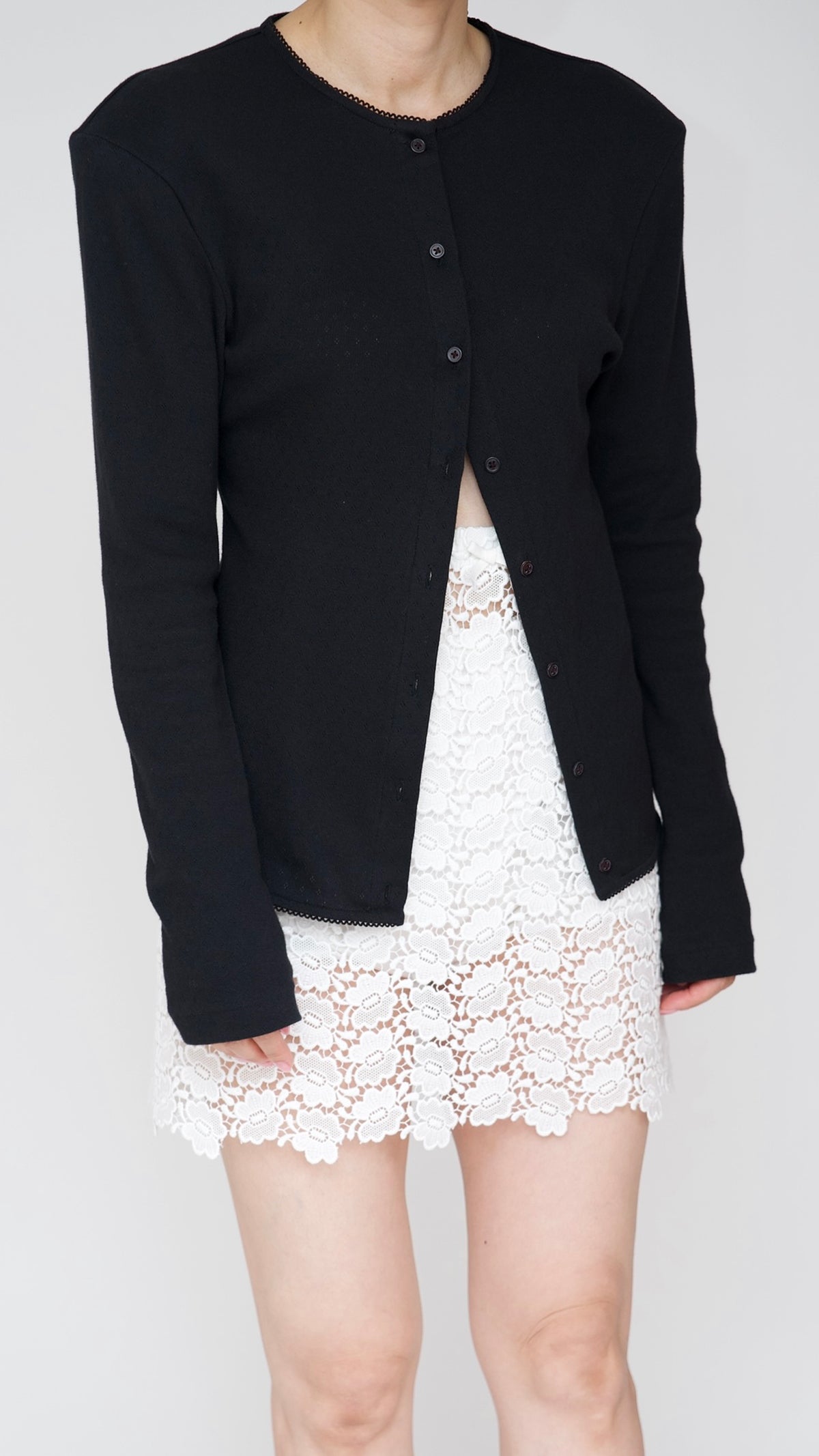 bischoff butterfly lace skirt