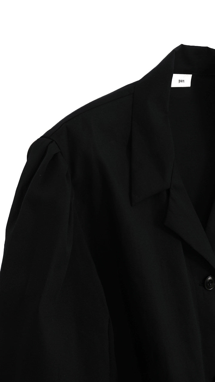 cotton poplin puff one-piece