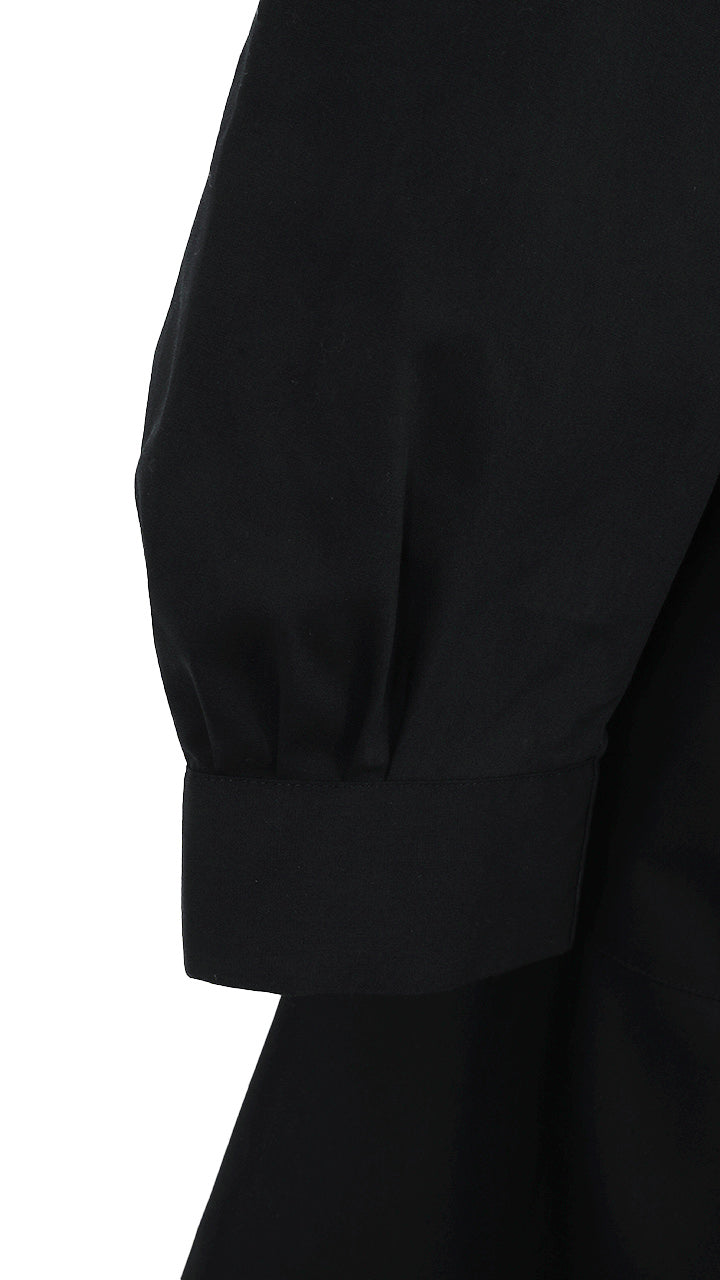 cotton poplin puff one-piece