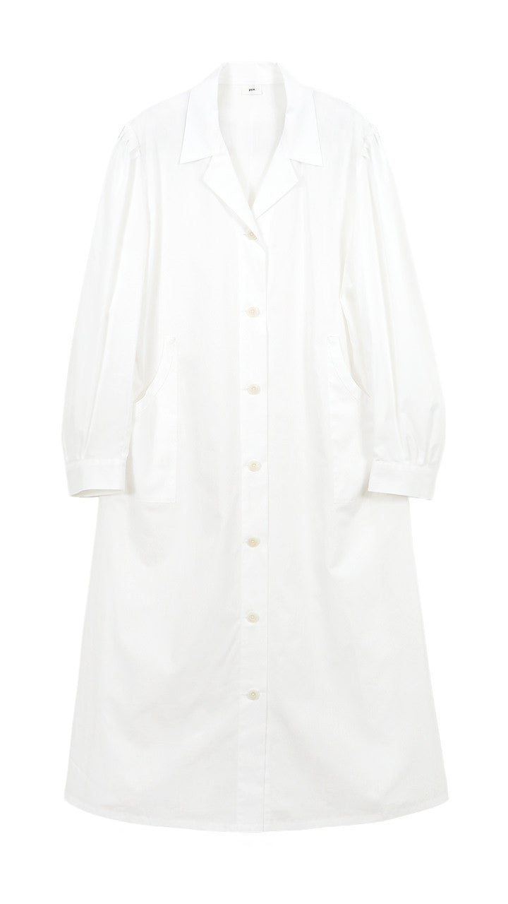 cotton poplin puff one-piece