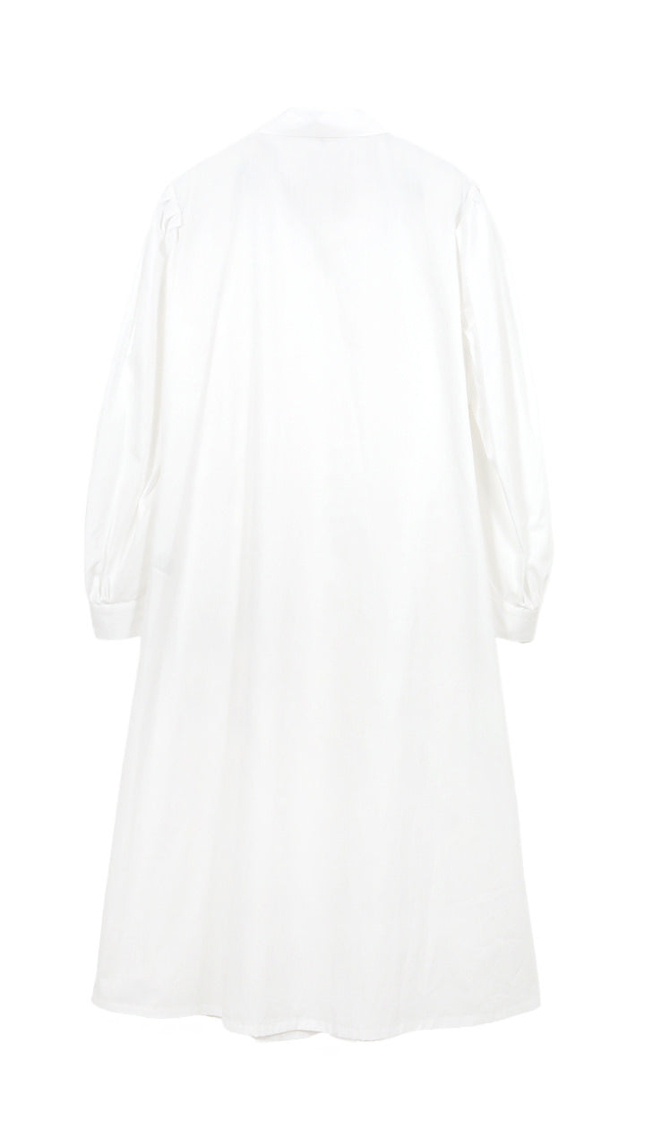 cotton poplin puff one-piece