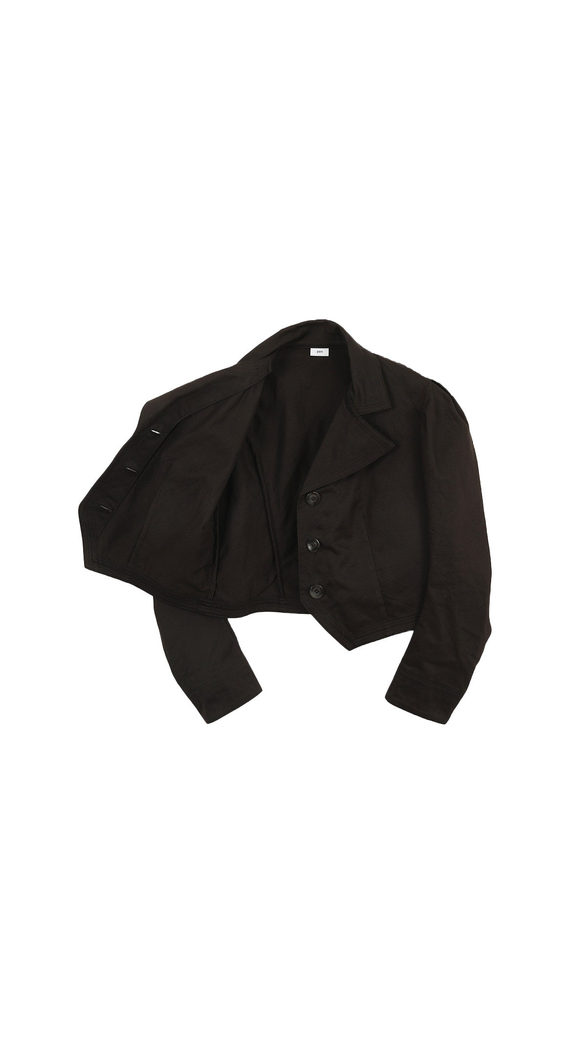 organic cotton twill puff blouse