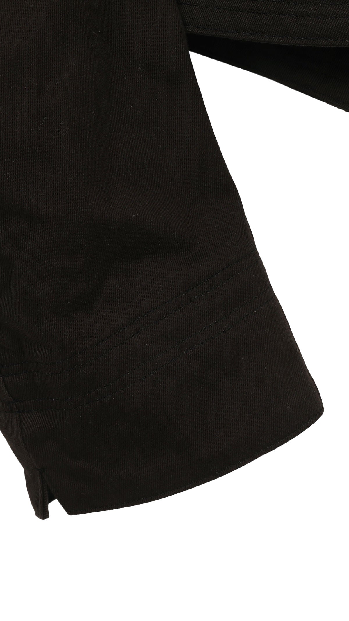 organic cotton twill puff blouse