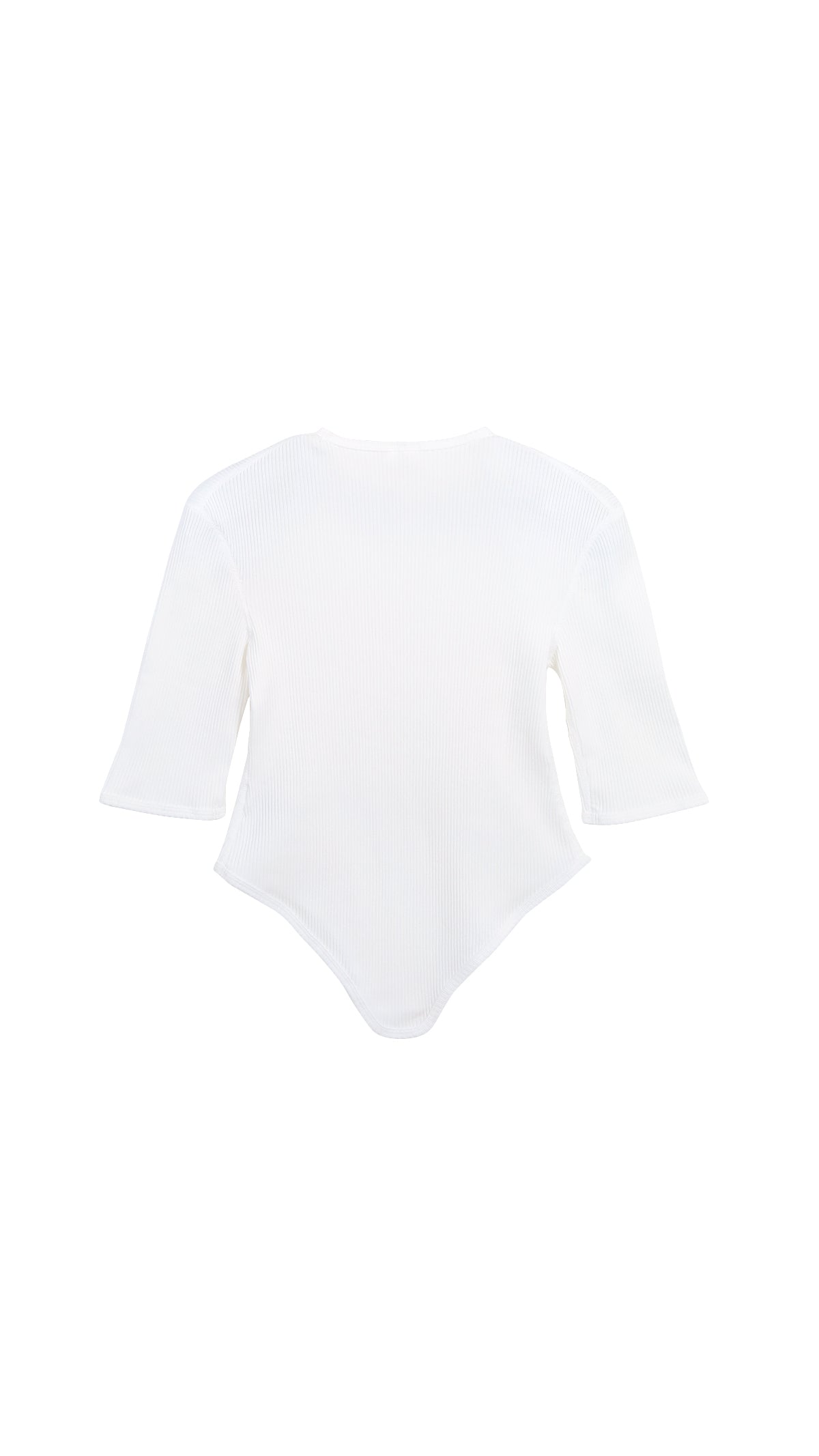 zinc rib tail 3/4 sleeve tee
