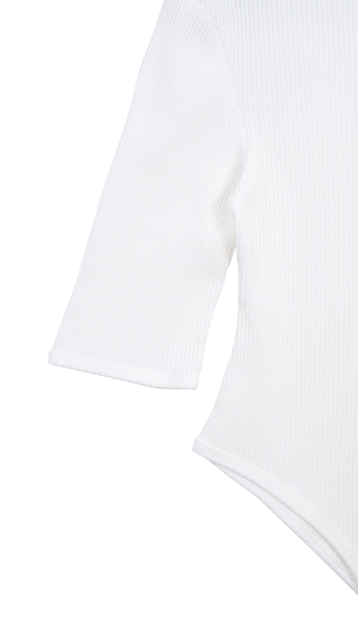 zinc rib tail 3/4 sleeve tee