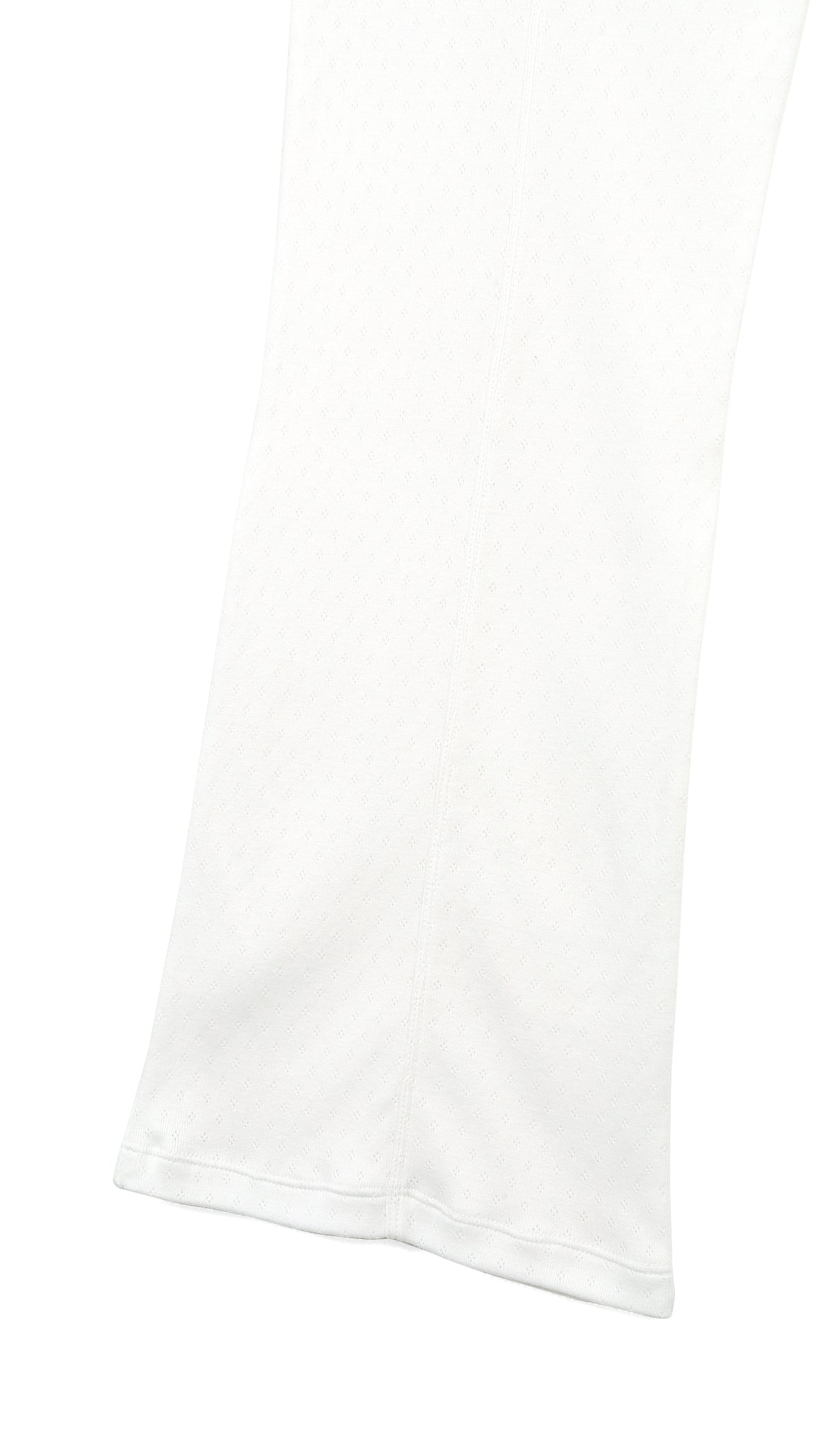 eyelet mesh flare pants