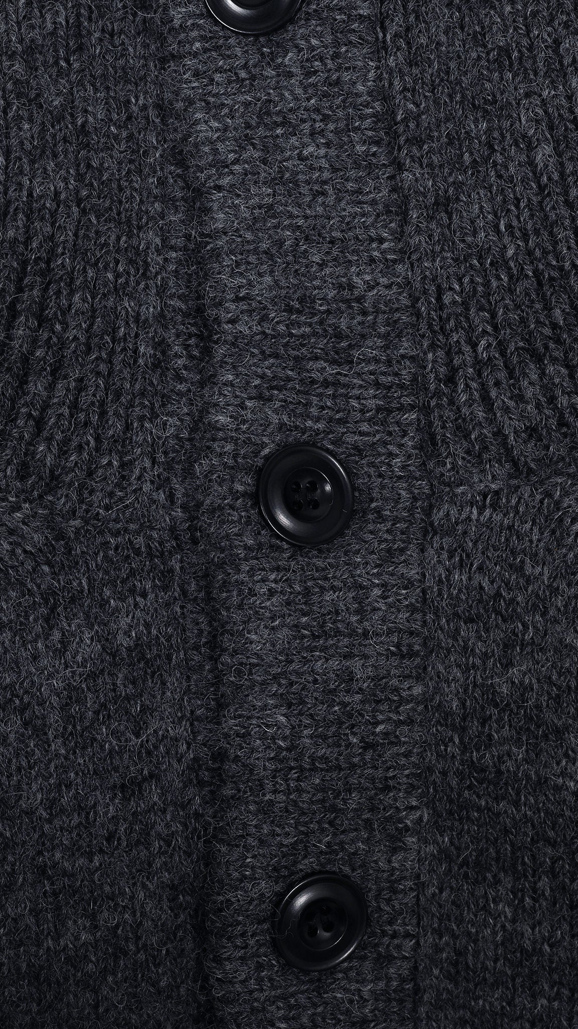 merino wool high neck cardigan