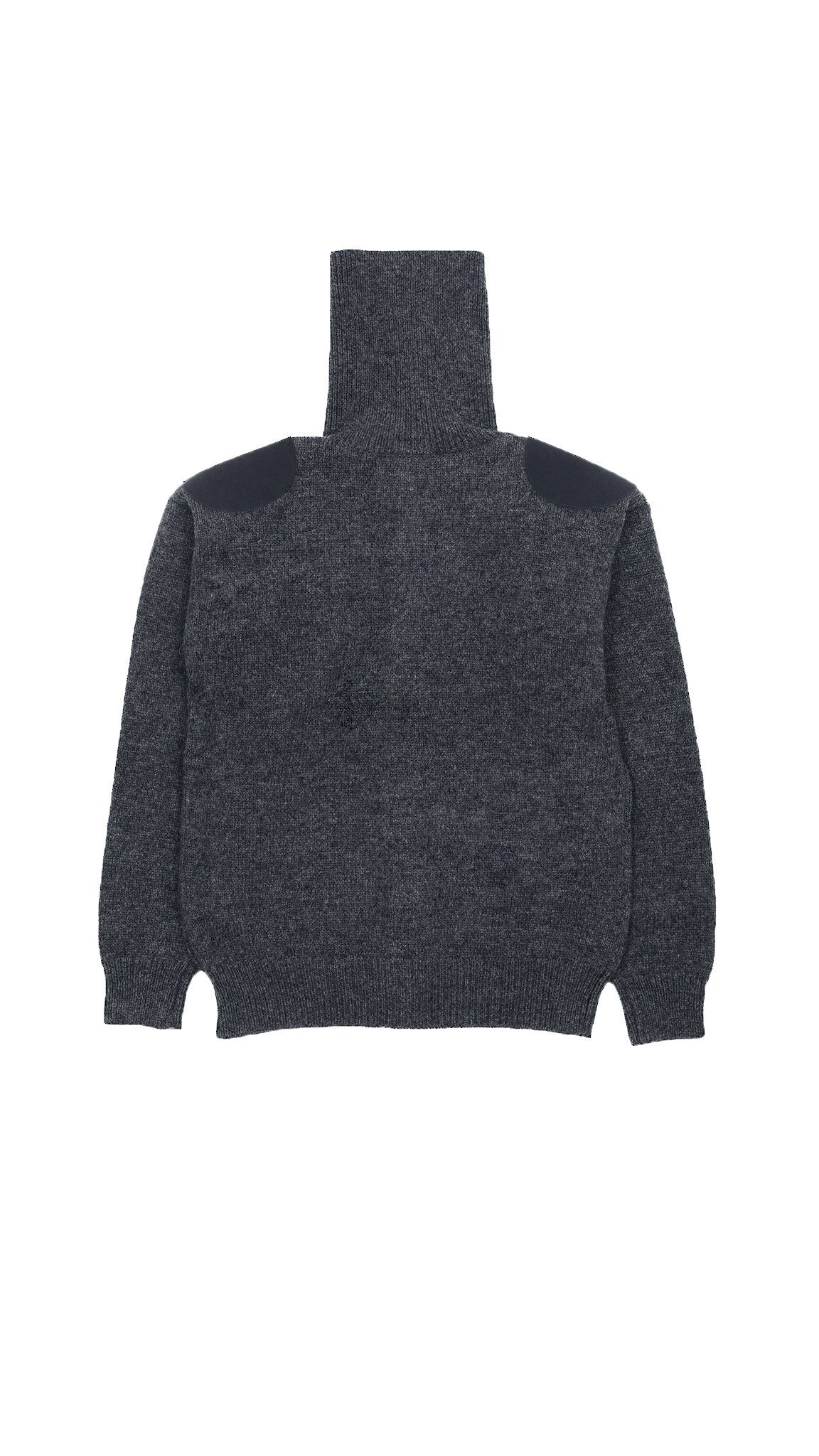 merino wool high neck cardigan