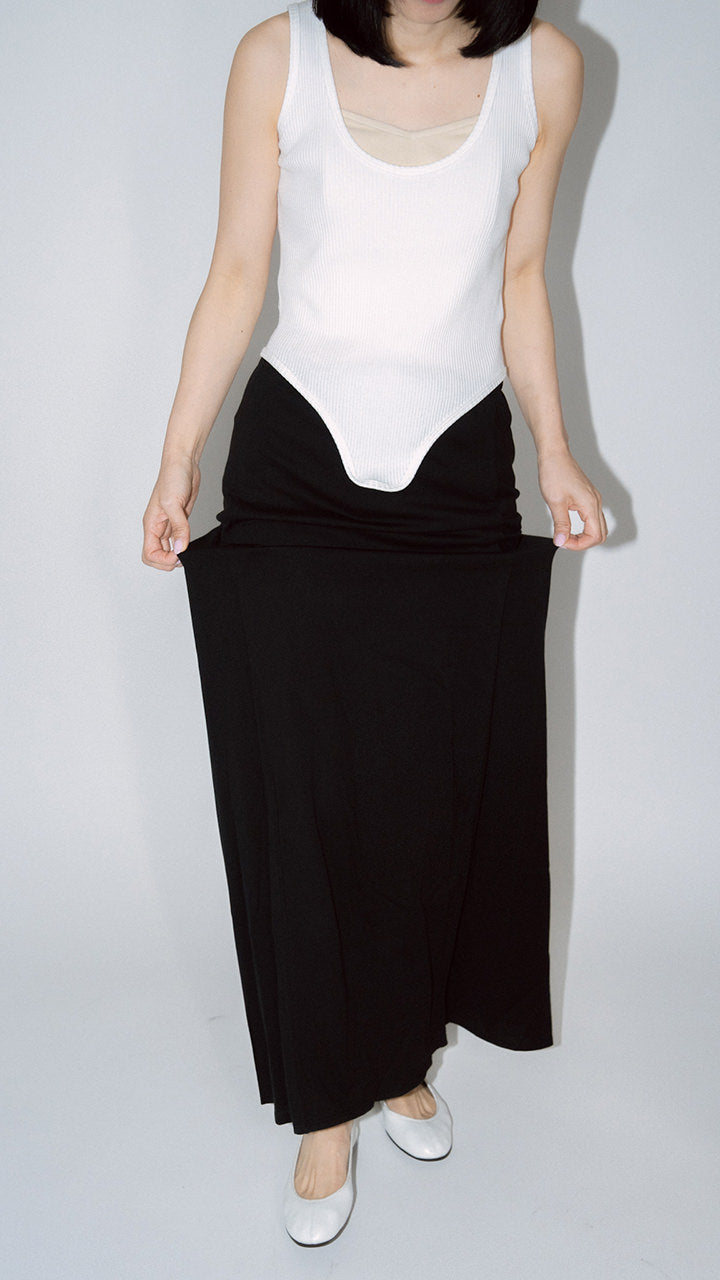 suvin cotton long skirt