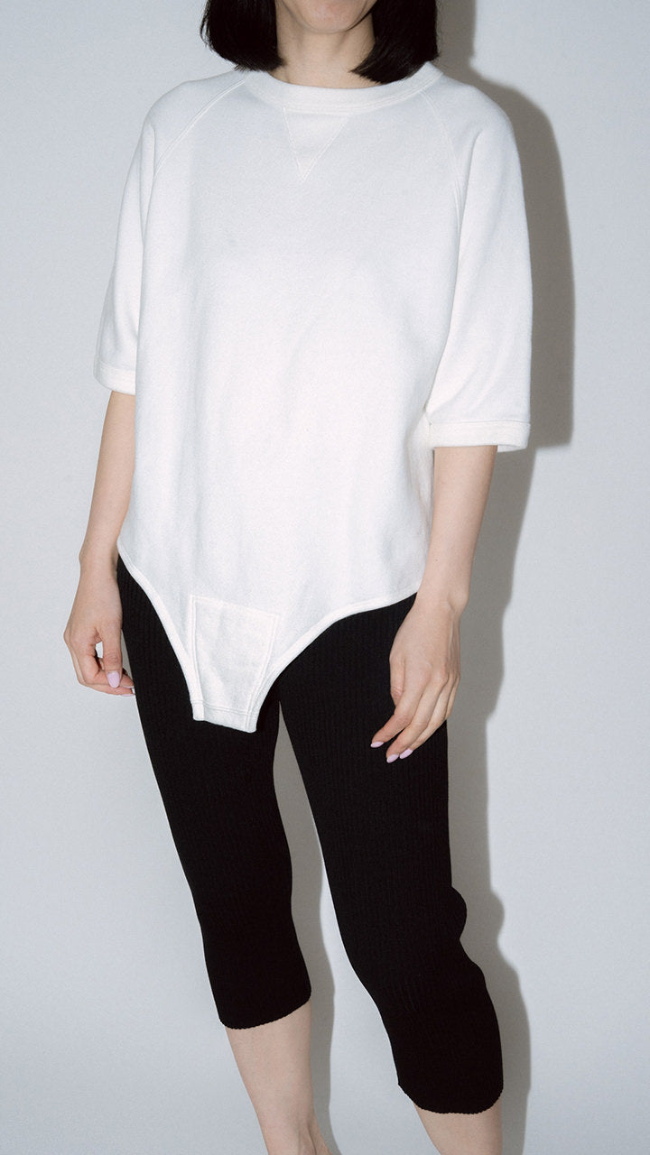 half sleeve tail sweat