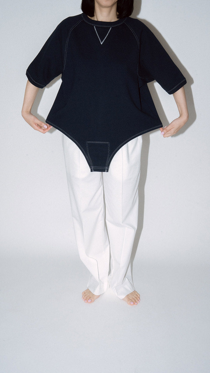 half sleeve tail sweat