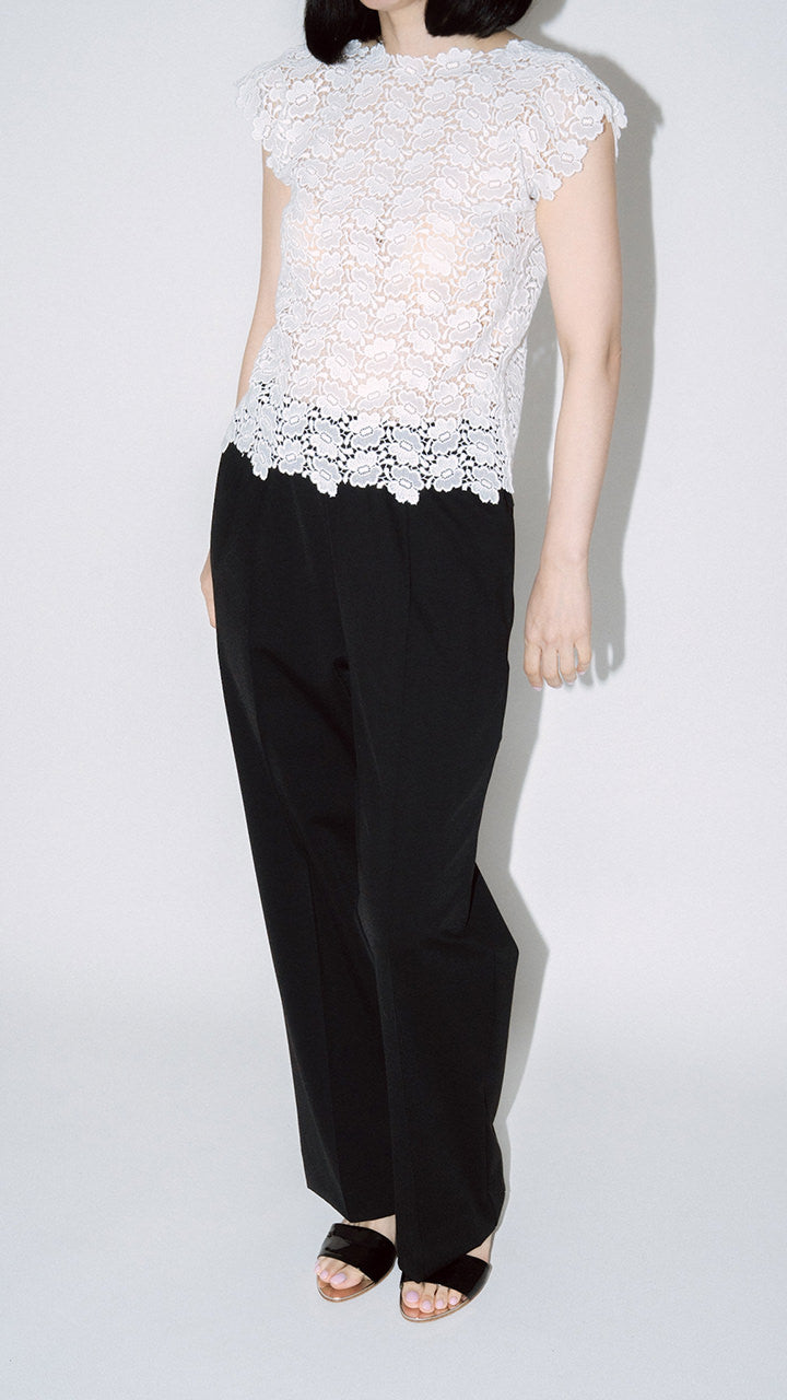 bischoff butterfly lace s/s blouse