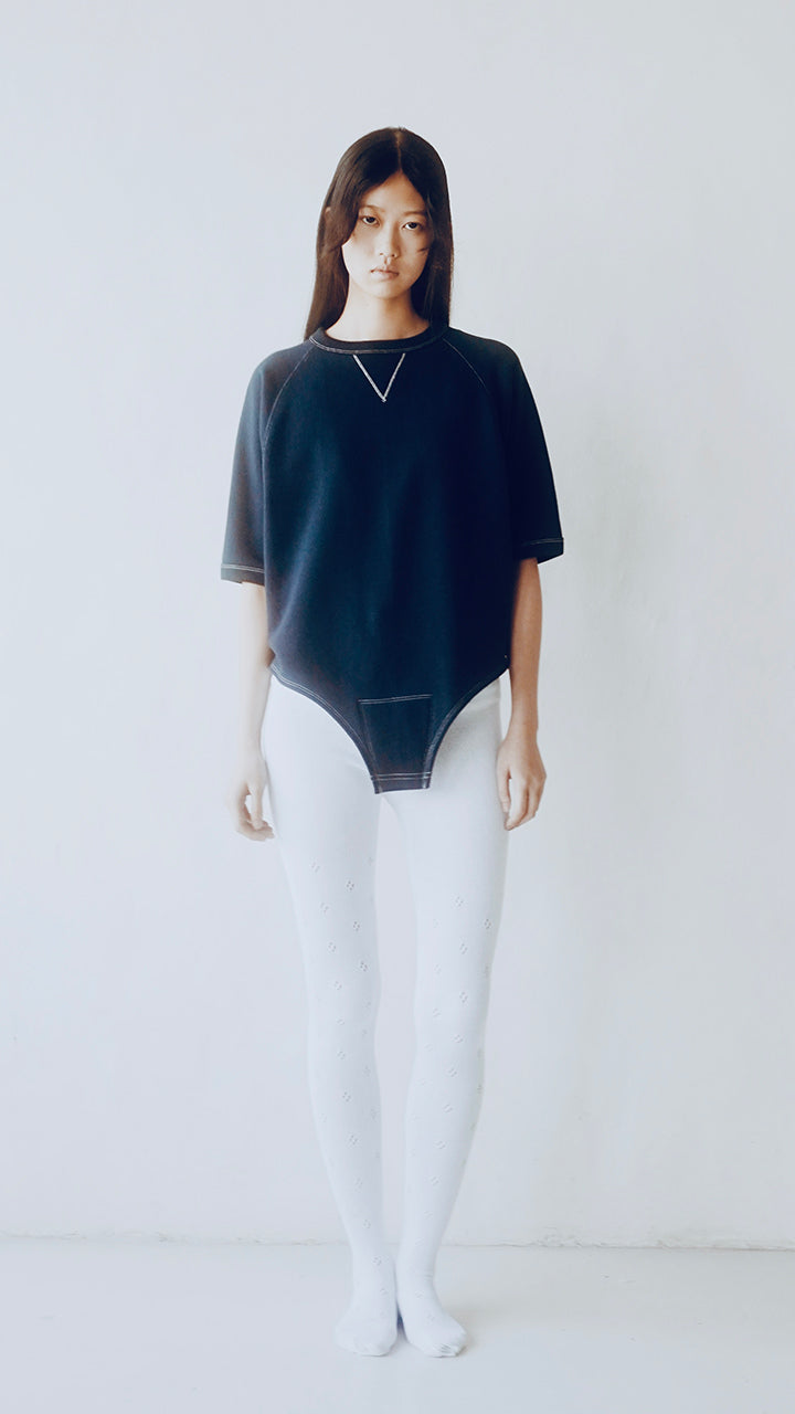 flower basque tights