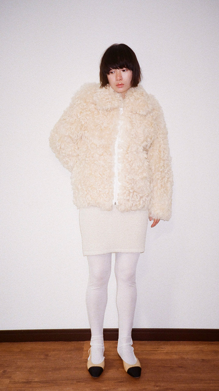 【全商品オープニング価格 特別価格】 silk pearl knit mini skirt – pan（パン） スカート