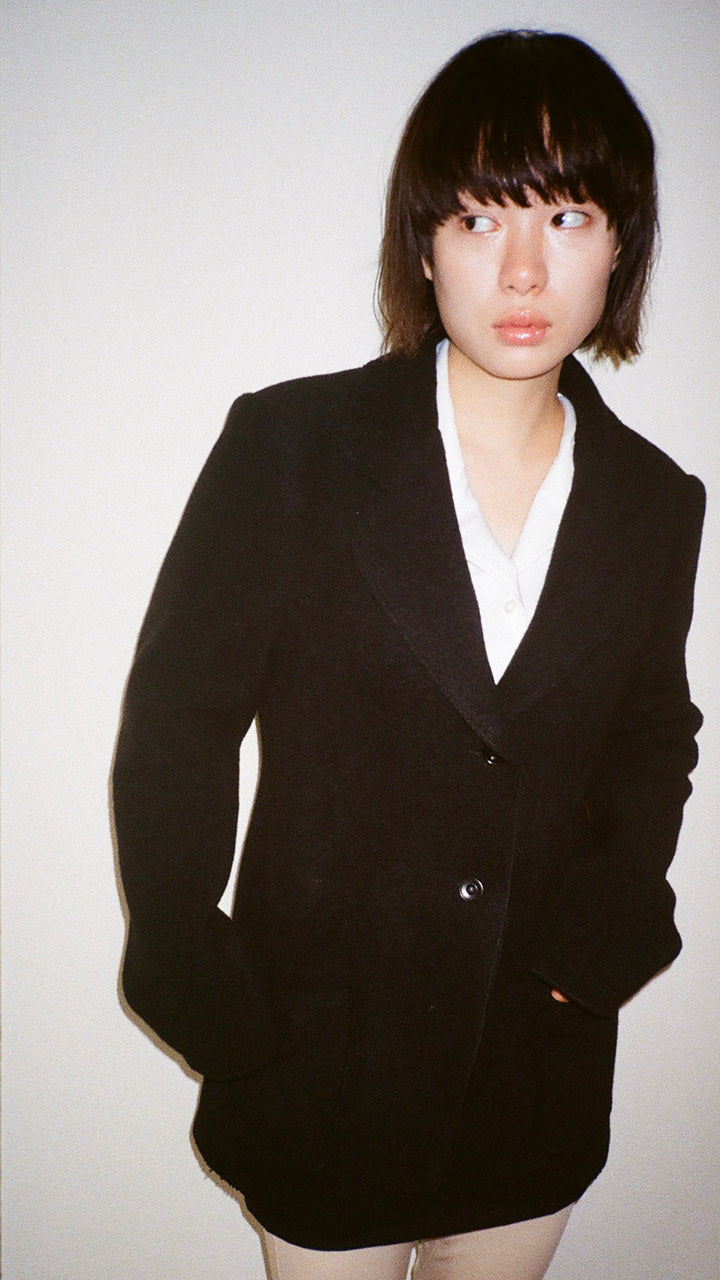 w/ca pile tailored jacket