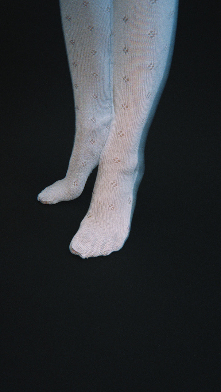 flower basque tights