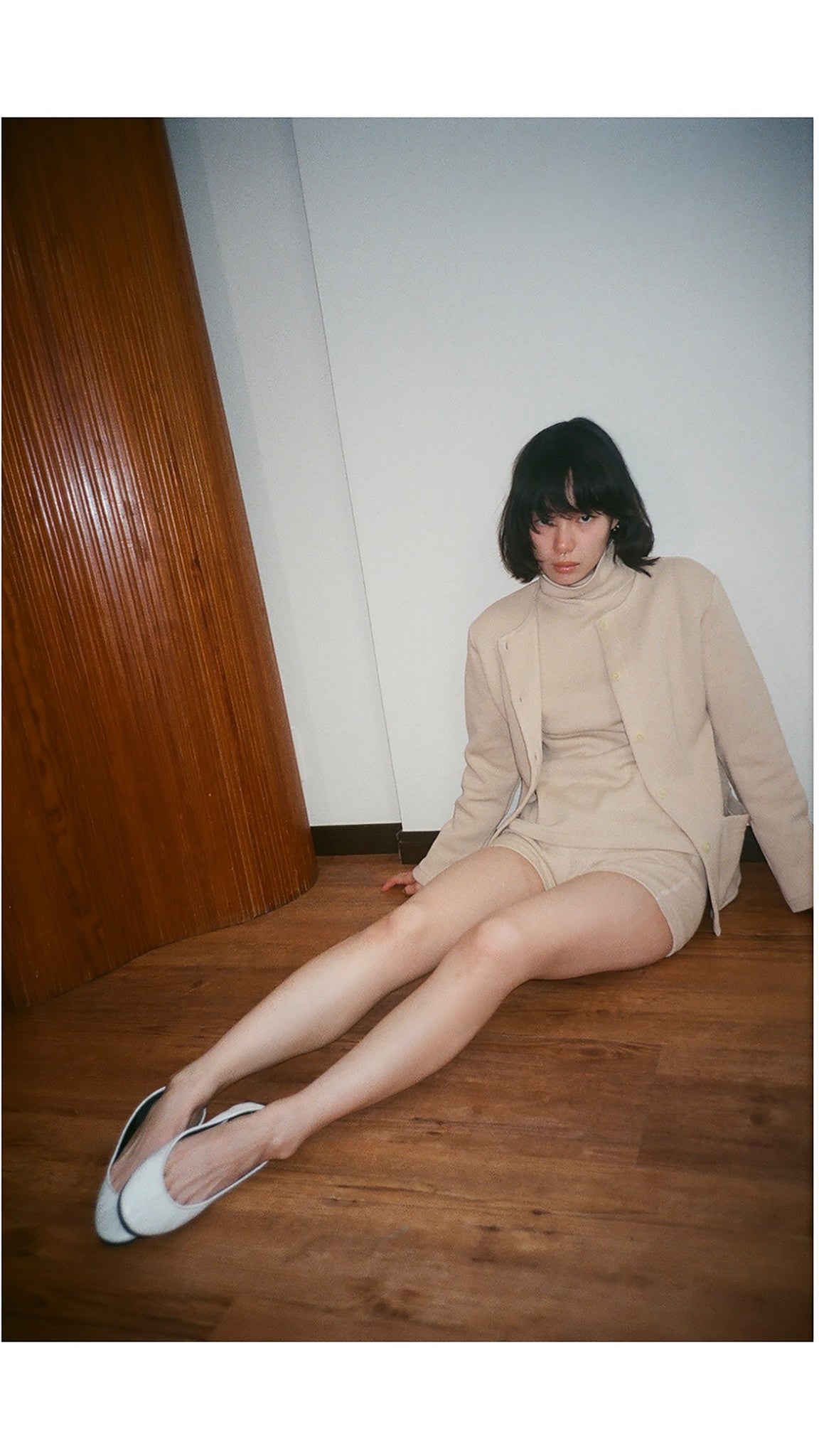 cotton rib cardigan