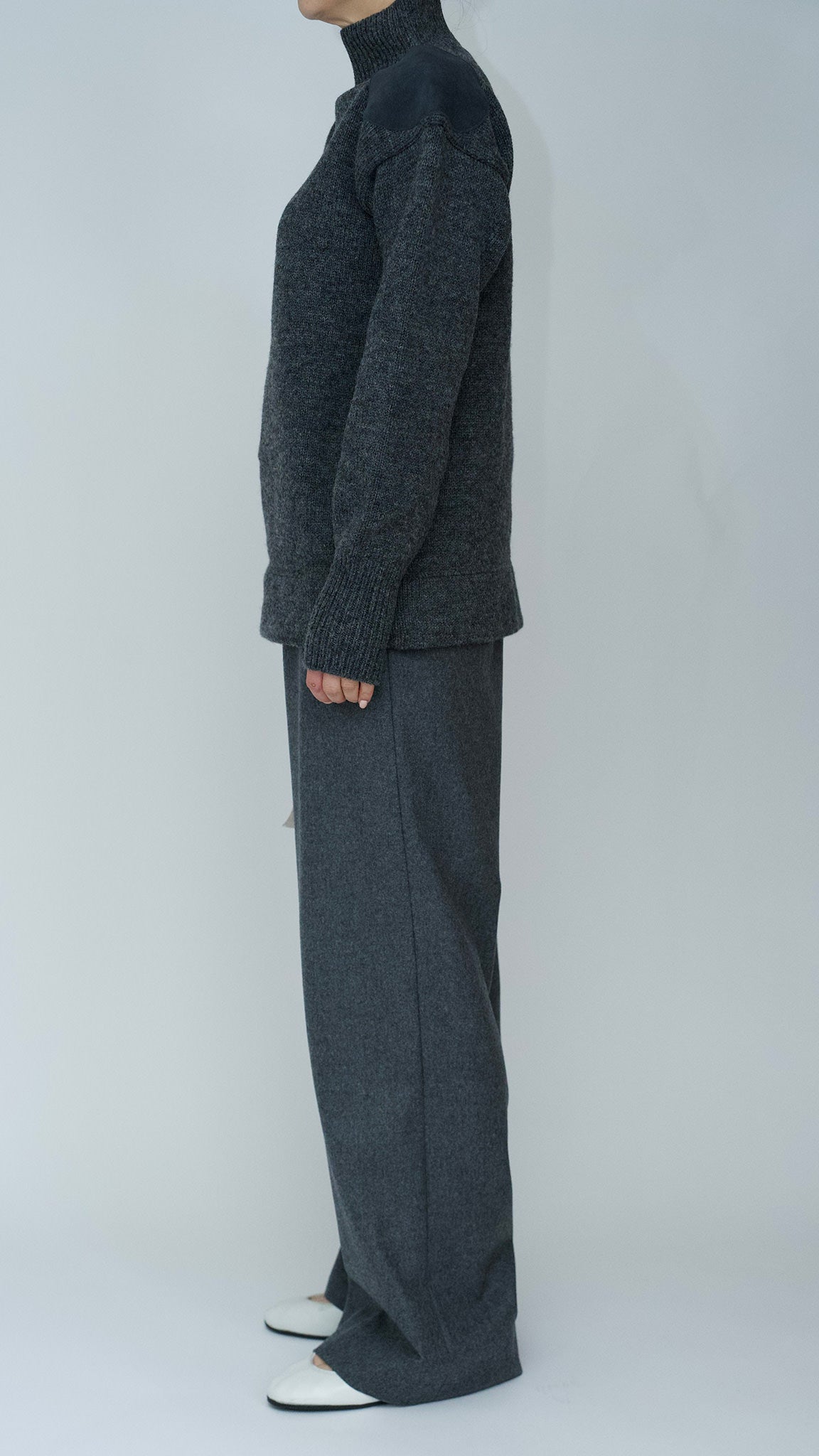 merino wool shoulder knit