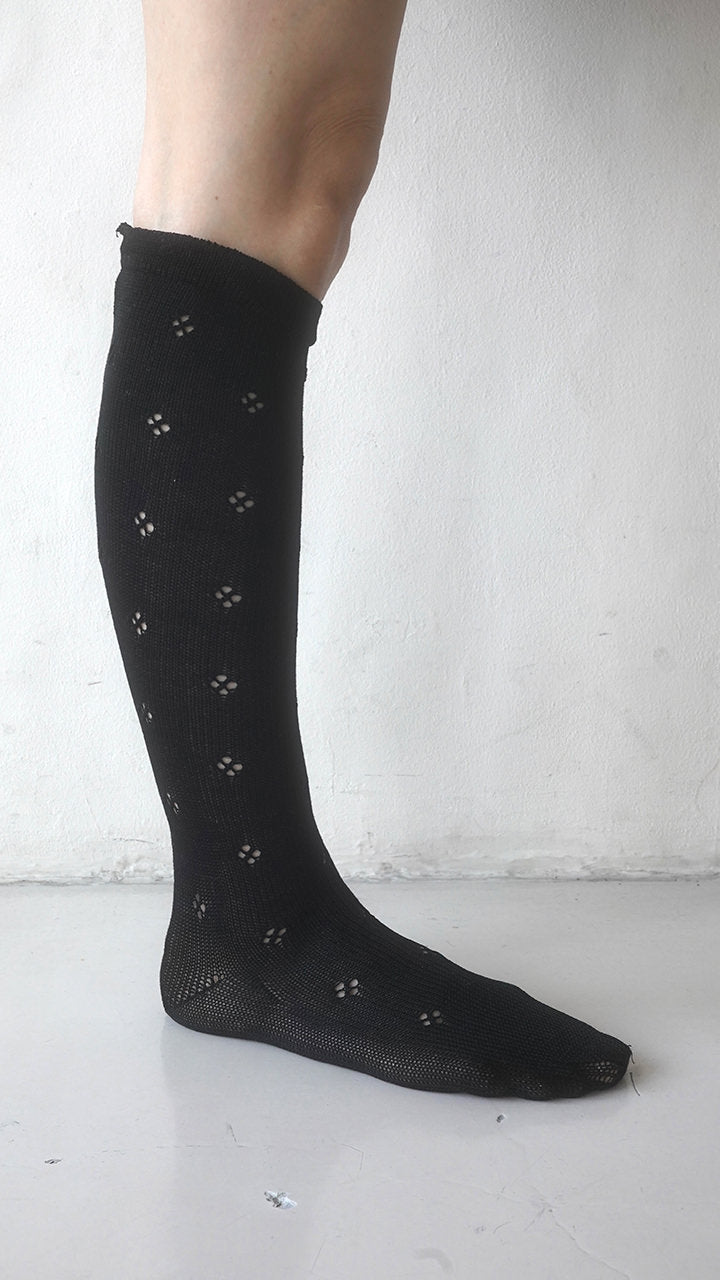 flower basque socks
