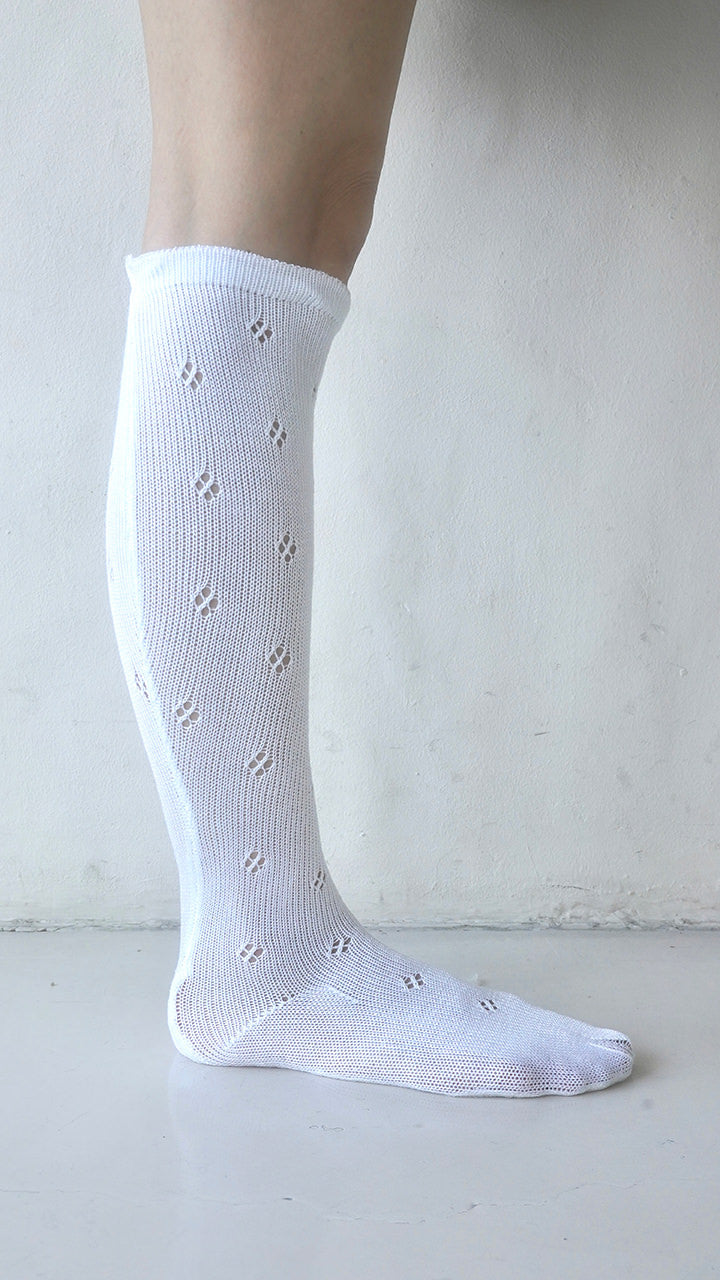 flower basque socks