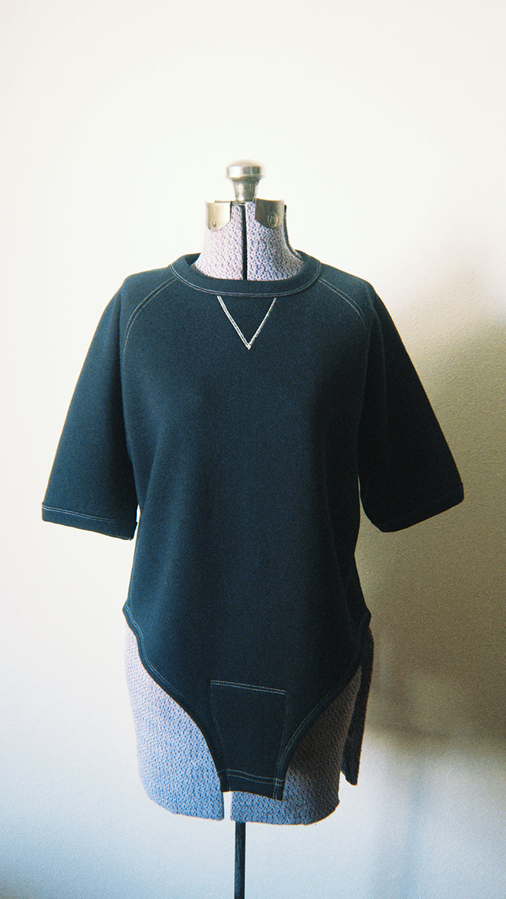 half sleeve tail sweat