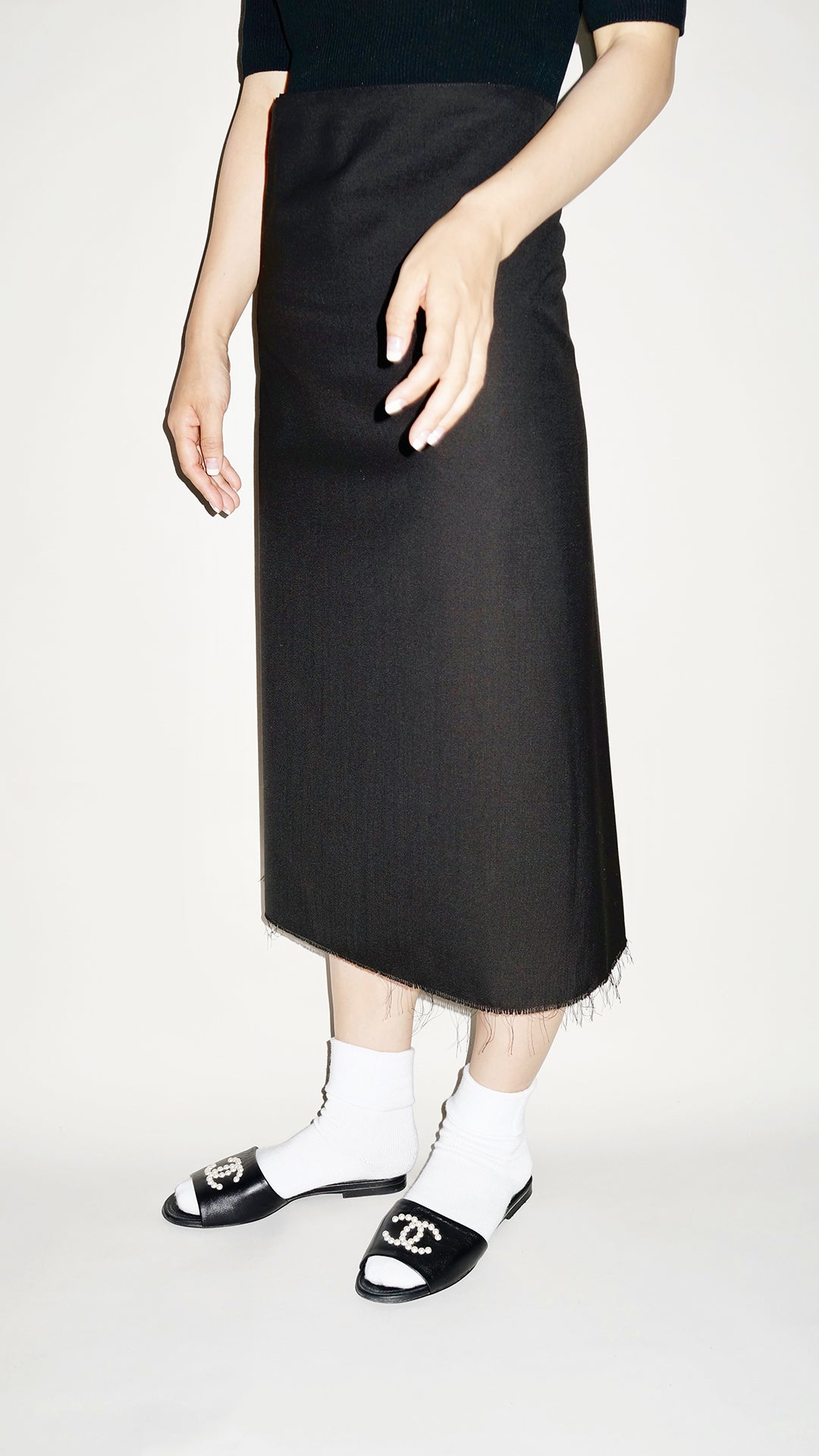 panパンsilk pearl knit mini skirtビオトープroku pan skirt – pan